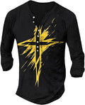 MARSVOVO Cool Graphic Henley Shirts for Men