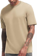 VEIISAR Men's Heavy Weight Crew Neck T-Shirt Mens Premium