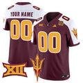 Arizona State Sun Devils 2024 Vapor Limited Custom Jersey - All Stitched - Men, Maroon Alternate