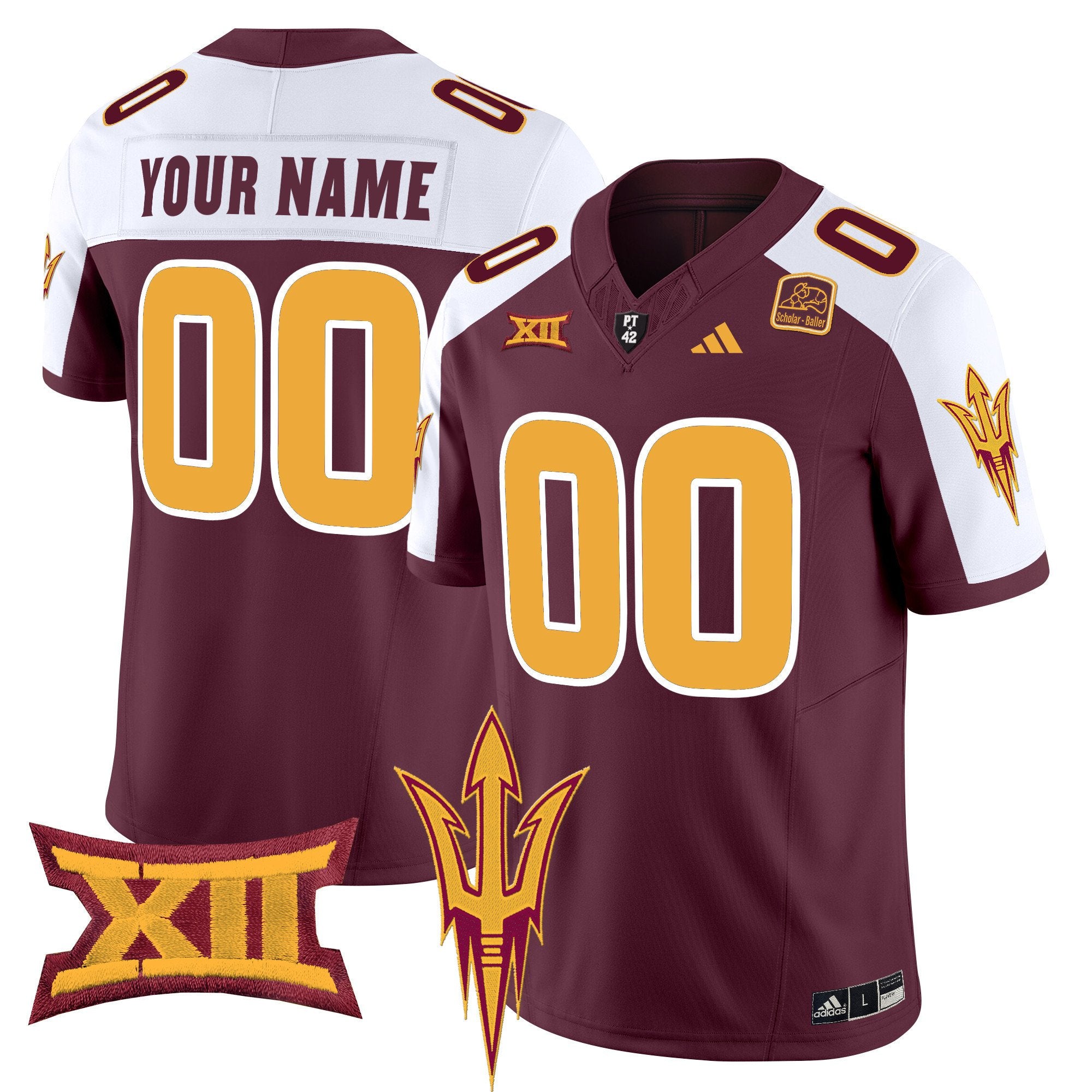 Arizona State Sun Devils 2024 Vapor Limited Custom Jersey - All Stitched - Men, Maroon Alternate