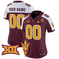 Arizona State Sun Devils 2024 Vapor Limited Custom Jersey - All Stitched - Women, Maroon Alternate