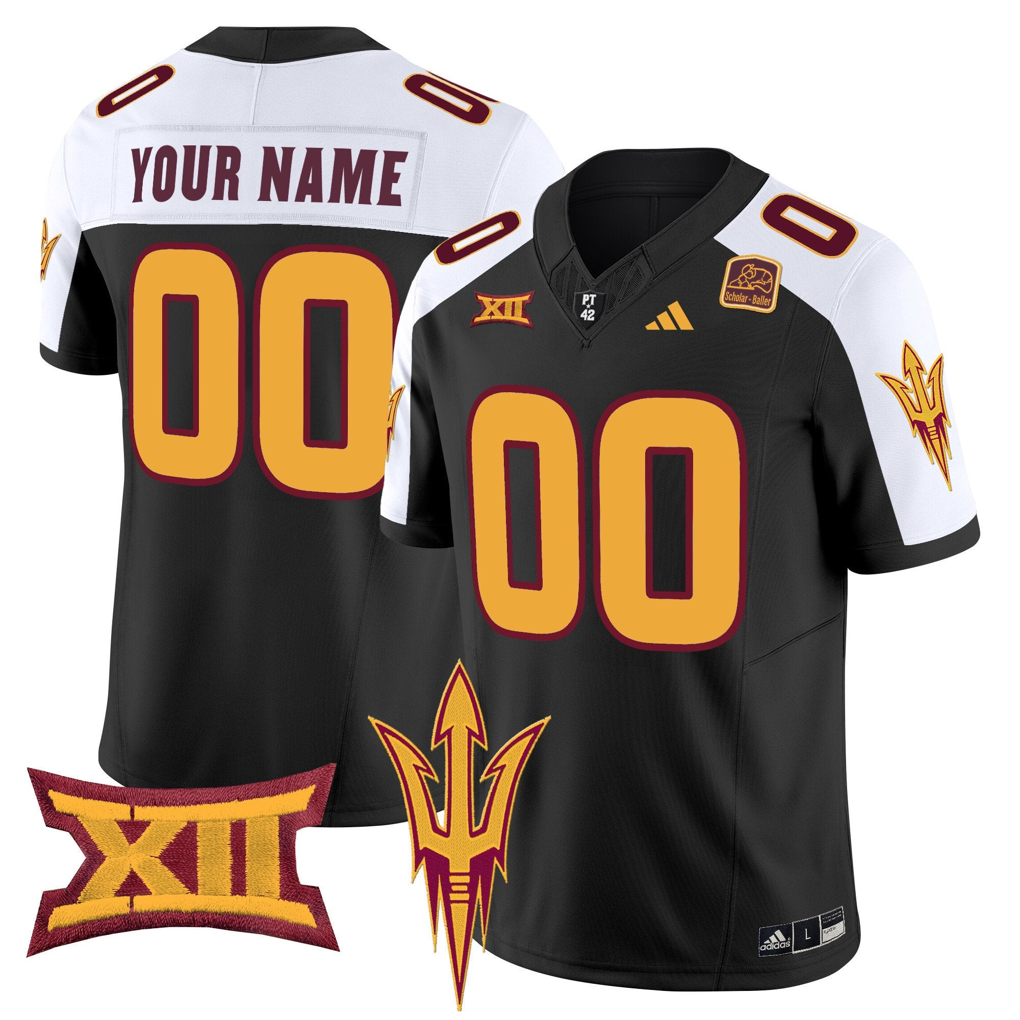 Arizona State Sun Devils 2024 Vapor Limited Custom Jersey - All Stitched - Men, Black Alternate