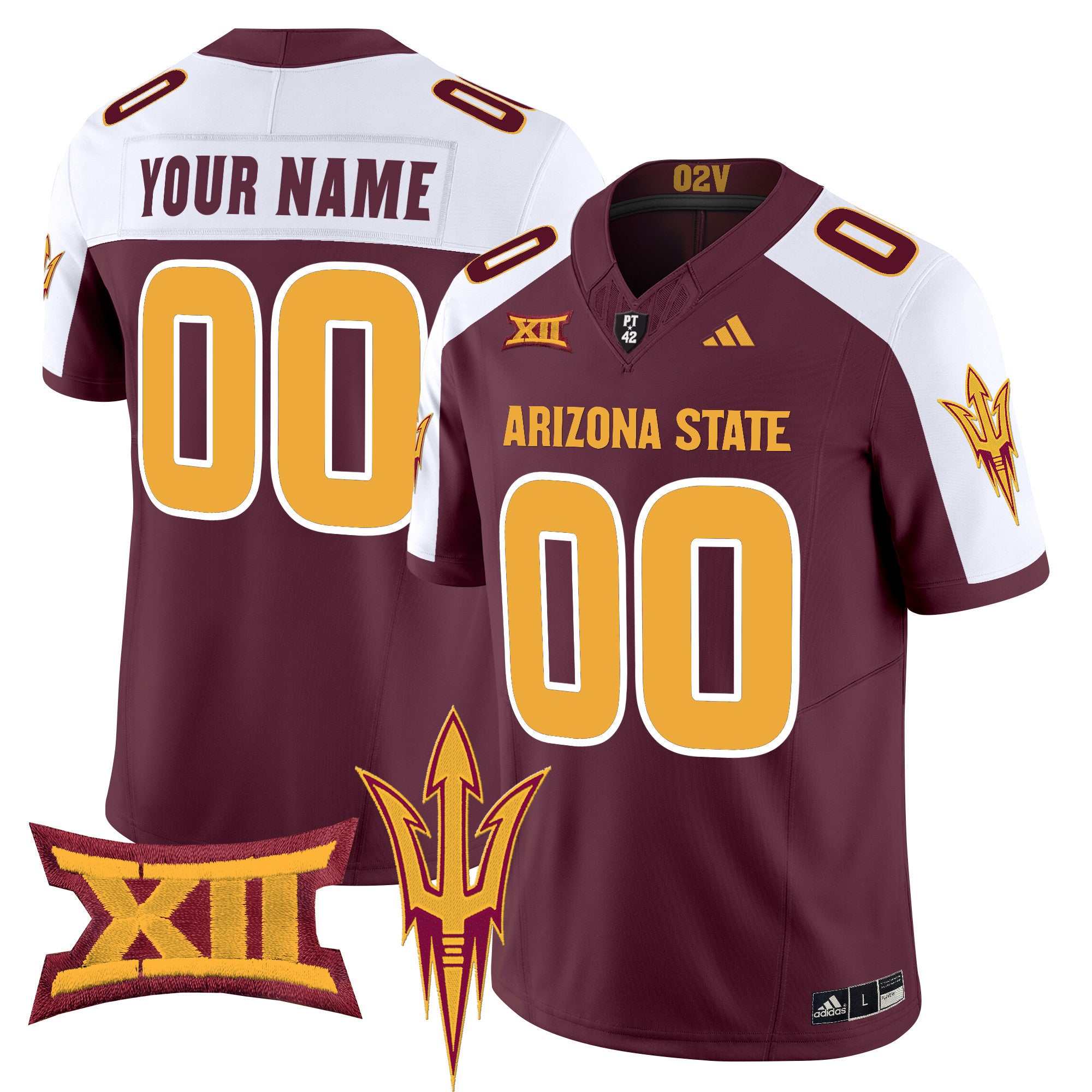 Arizona State Sun Devils 2025 Vapor Limited Custom Jersey - All Stitched - Youth, Maroon Alternate