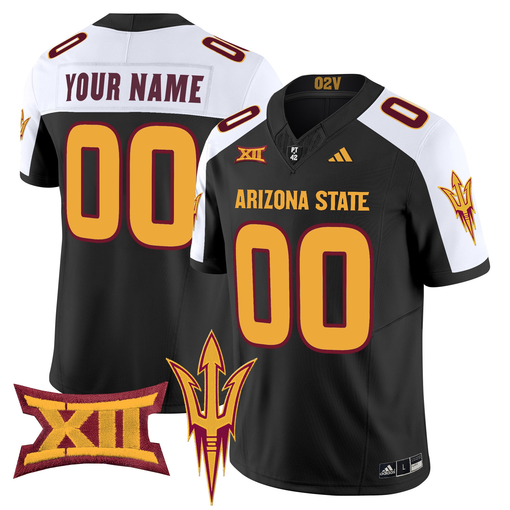 Arizona State Sun Devils 2025 Vapor Limited Custom Jersey - All Stitched - Men, Black Alternate