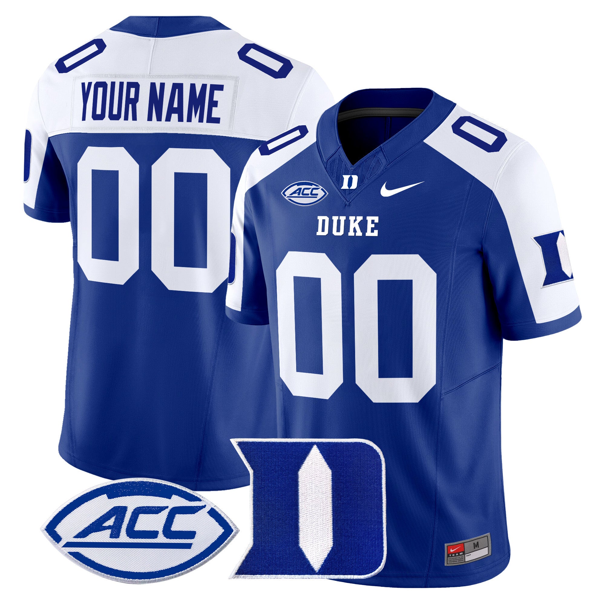 Duke Blue Devils 2024 Vapor Limited Custom Jersey - All Stitched - Men, Royal Alternate