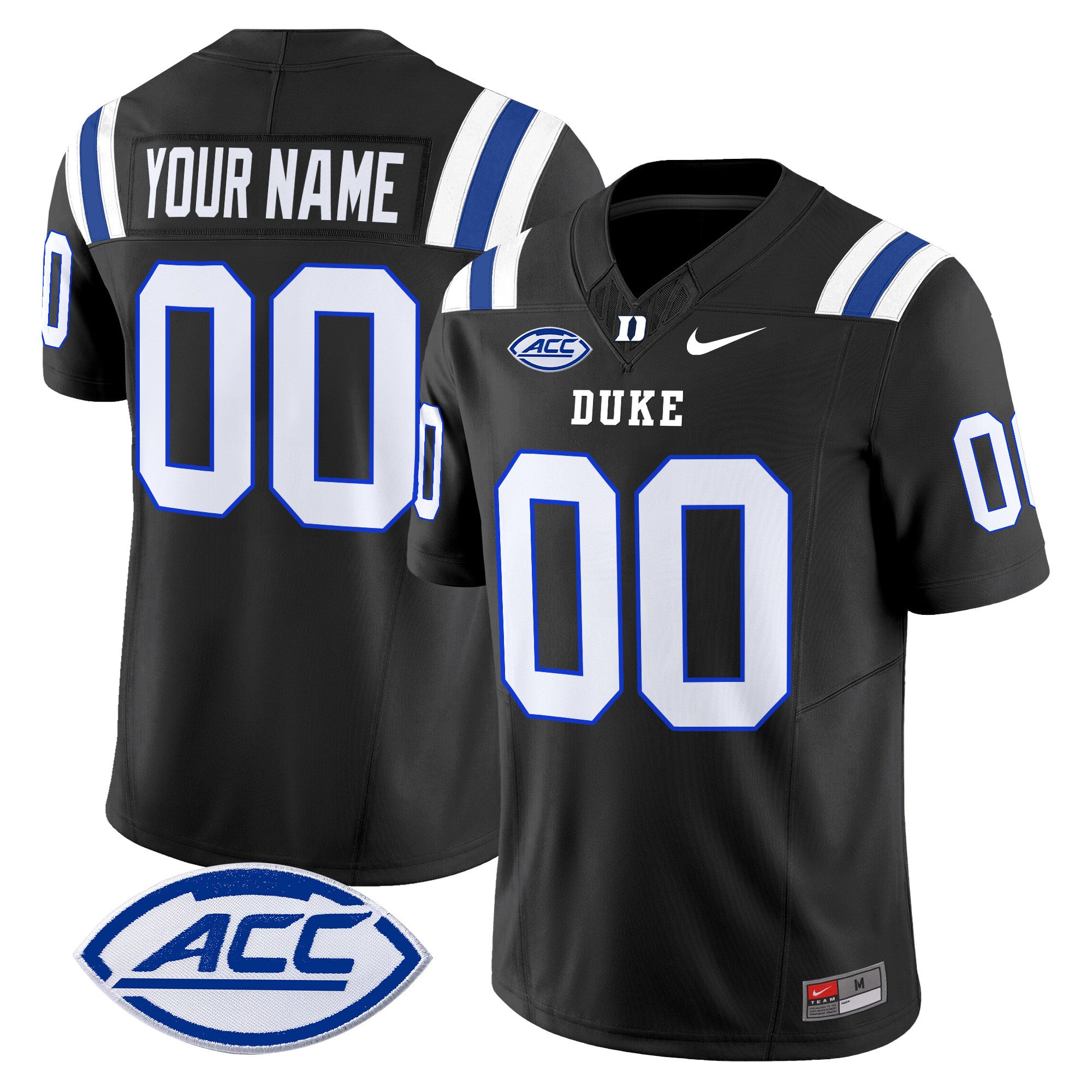 Duke Blue Devils 2025 Vapor Limited Custom Jersey - All Stitched - Men, Black