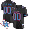 Houston Cougars 2024 Oilers Inspired Vapor Limited Custom Jersey - All Stitched - Men, Black