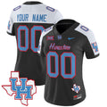 Houston Cougars 2024 Oilers Inspired Vapor Limited Custom Jersey - All Stitched - Women, Black Alternate