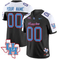 Houston Cougars 2024 Oilers Inspired Vapor Limited Custom Jersey - All Stitched - Men, Black Alternate
