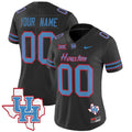 Houston Cougars 2024 Oilers Inspired Vapor Limited Custom Jersey - All Stitched - Women, Black