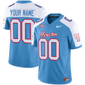 Houston Cougars 2024 Oilers Inspired Vapor Limited Custom Jersey V3 - All Stitched - Men, Blue Alternate