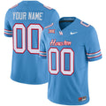 Houston Cougars 2024 Oilers Inspired Vapor Limited Custom Jersey V3 - All Stitched - Men, Light Blue