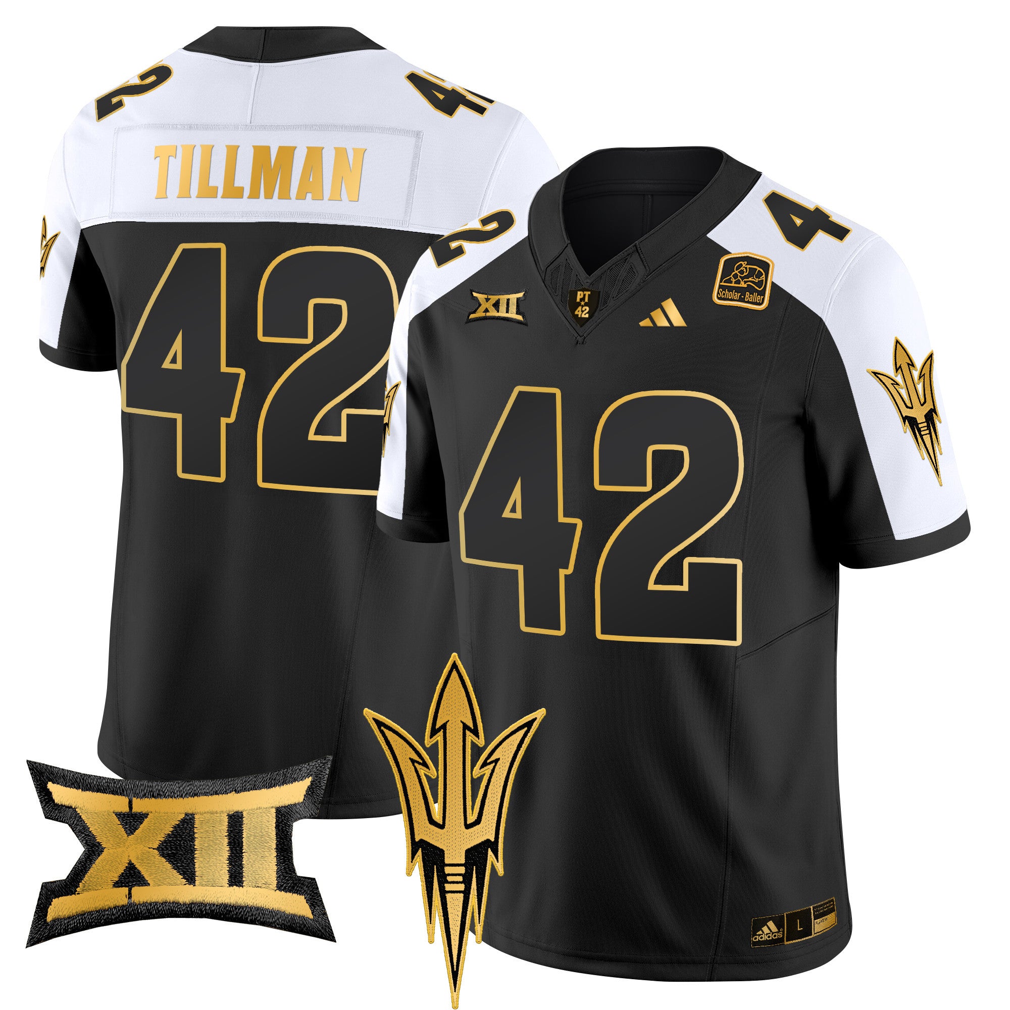 Men's Arizona State Sun Devils 2024 Gold Vapor Limited Jersey - All Stitched - Alternate, Pat Tillman