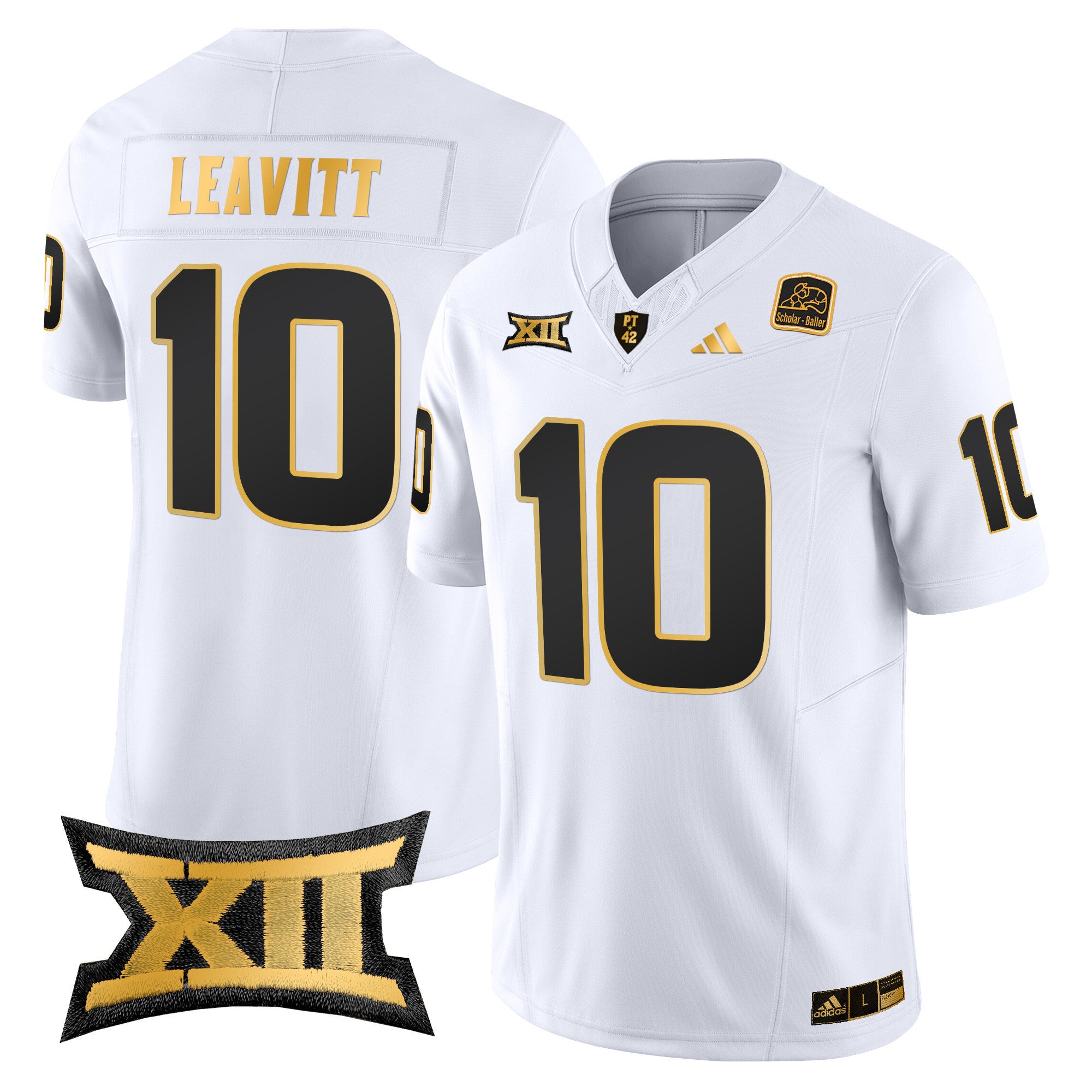 Men's Arizona State Sun Devils 2024 Gold Vapor Limited Jersey - All Stitched - White Gold, Sam Leavitt