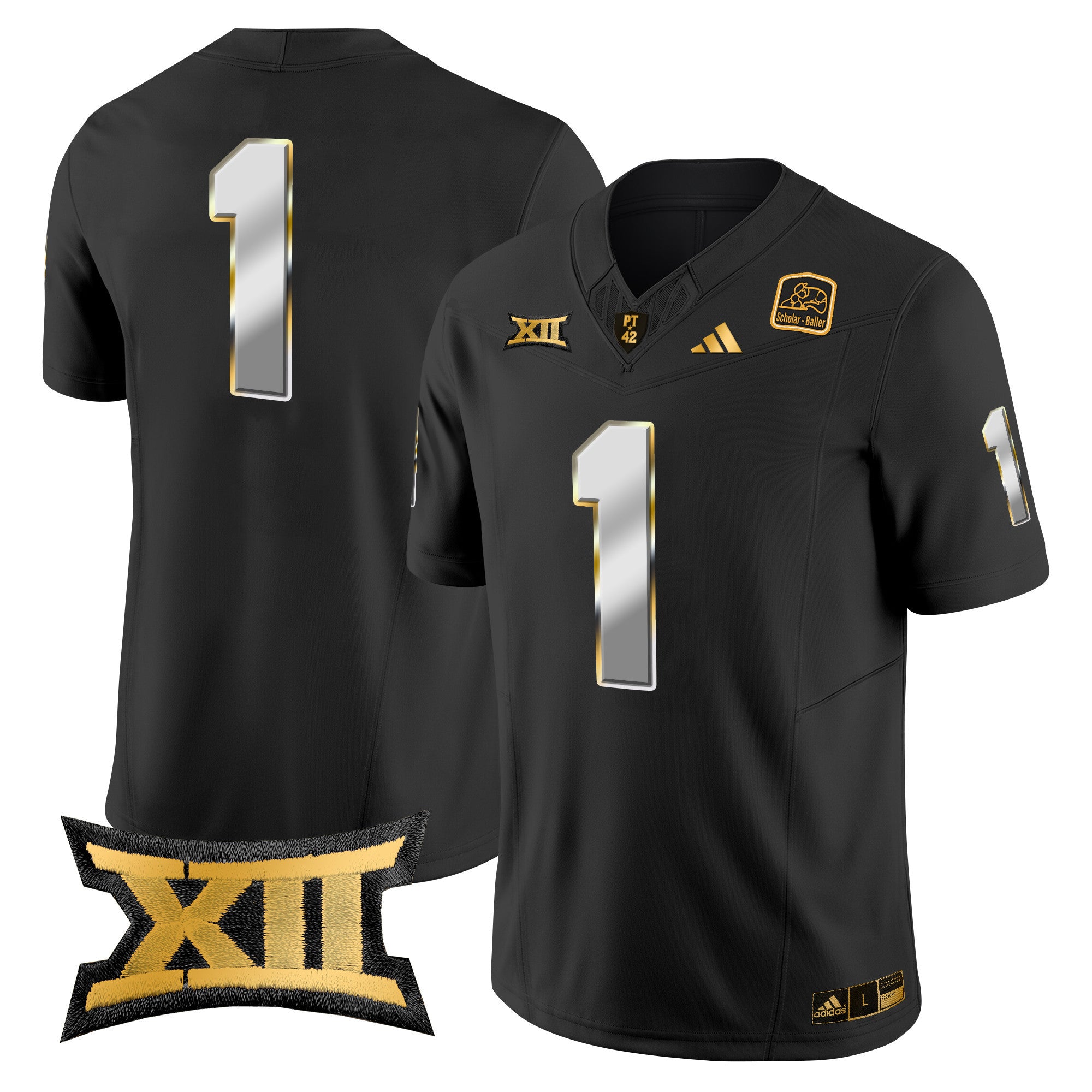 Men's Arizona State Sun Devils 2024 Gold Vapor Limited Jersey - All Stitched - Black Limited, #1 Team