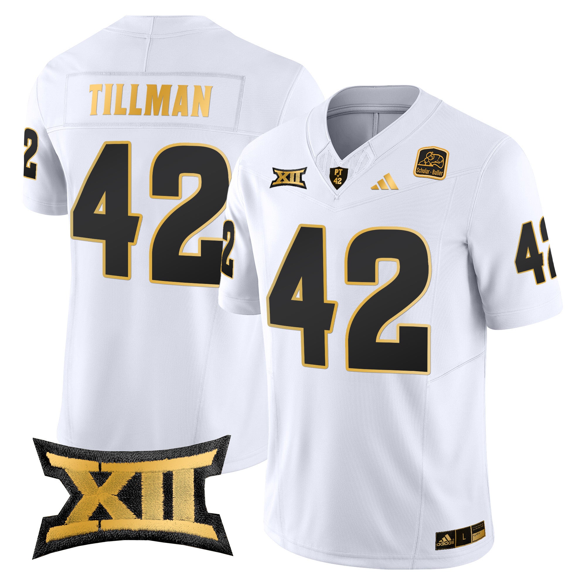 Men's Arizona State Sun Devils 2024 Gold Vapor Limited Jersey - All Stitched - White Gold, Pat Tillman