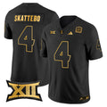 Men's Arizona State Sun Devils 2024 Gold Vapor Limited Jersey - All Stitched - Black Gold, Cam Skattebo