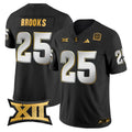 Men's Arizona State Sun Devils 2024 Gold Vapor Limited Jersey - All Stitched - Black Limited, DeCarlos Brooks