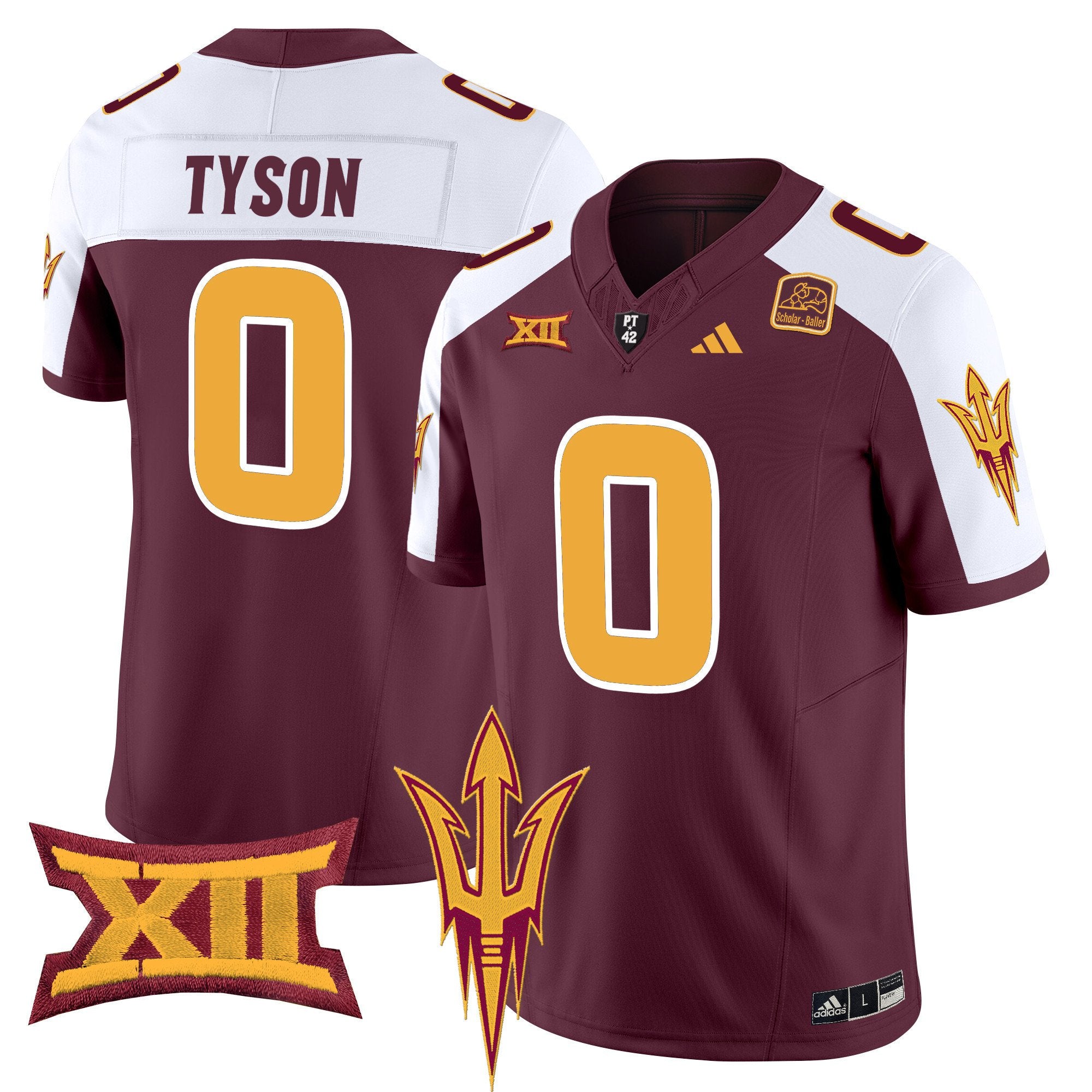 Men's Arizona State Sun Devils 2024 Vapor Limited Jersey - All Stitched - Maroon Alternate, Jordyn Tyson