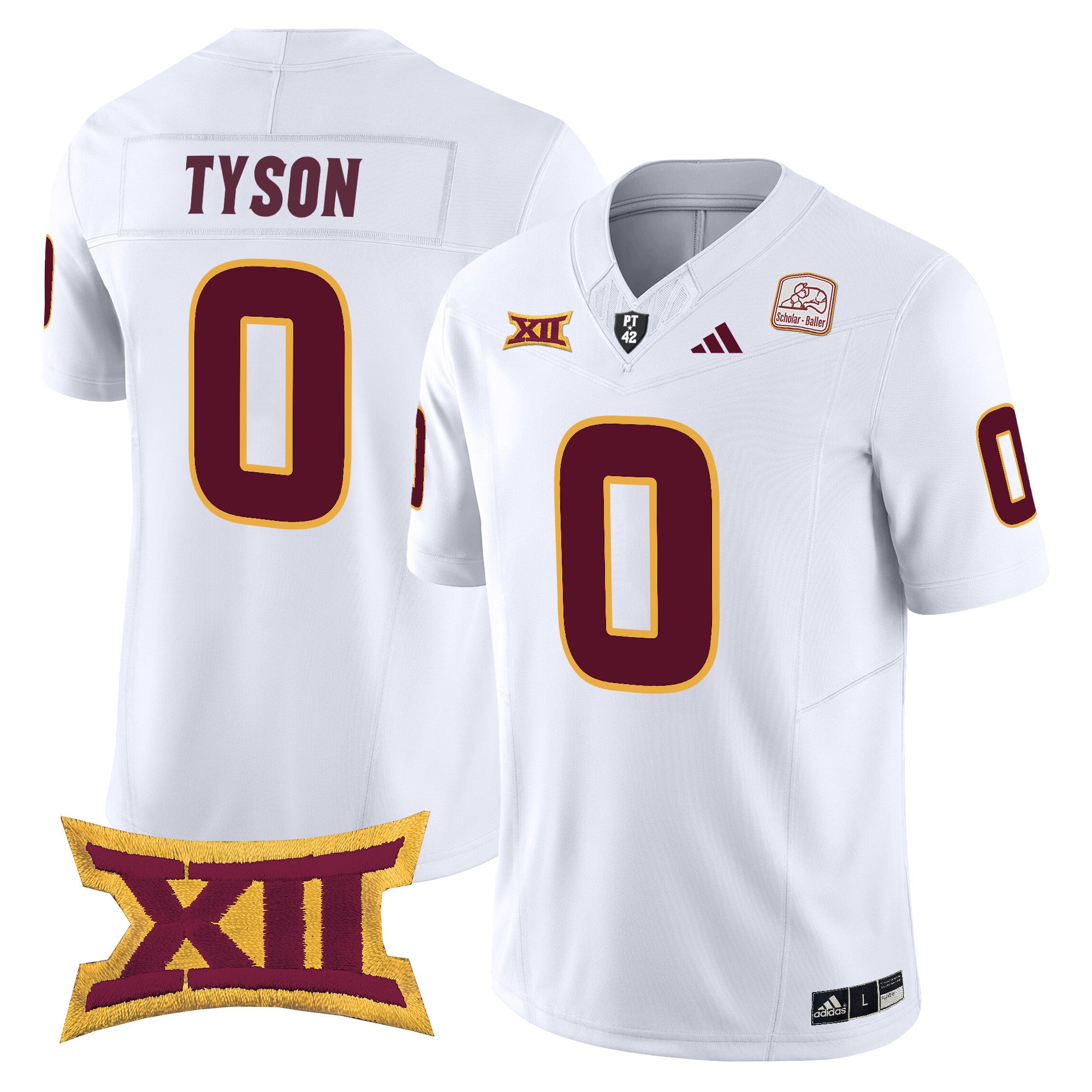 Men's Arizona State Sun Devils 2024 Vapor Limited Jersey - All Stitched - White, Jordyn Tyson