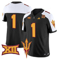 Men's Arizona State Sun Devils 2024 Vapor Limited Jersey - All Stitched - Black Alternate, #1 Team