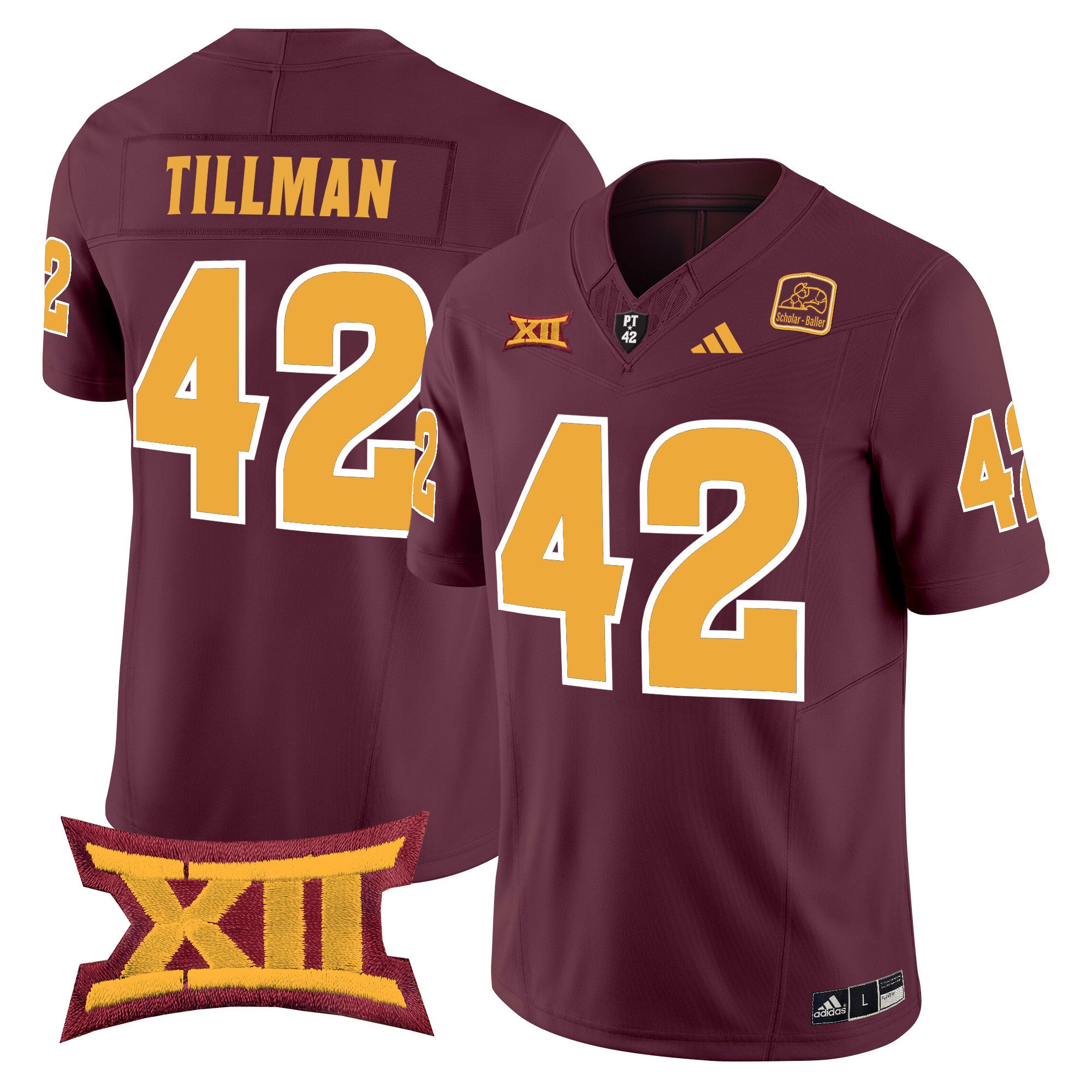 Men's Arizona State Sun Devils 2024 Vapor Limited Jersey - All Stitched - Maroon, Pat Tillman