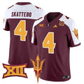 Men's Arizona State Sun Devils 2024 Vapor Limited Jersey - All Stitched - Maroon Alternate, Cam Skattebo