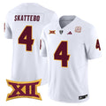 Men's Arizona State Sun Devils 2024 Vapor Limited Jersey - All Stitched - White, Cam Skattebo