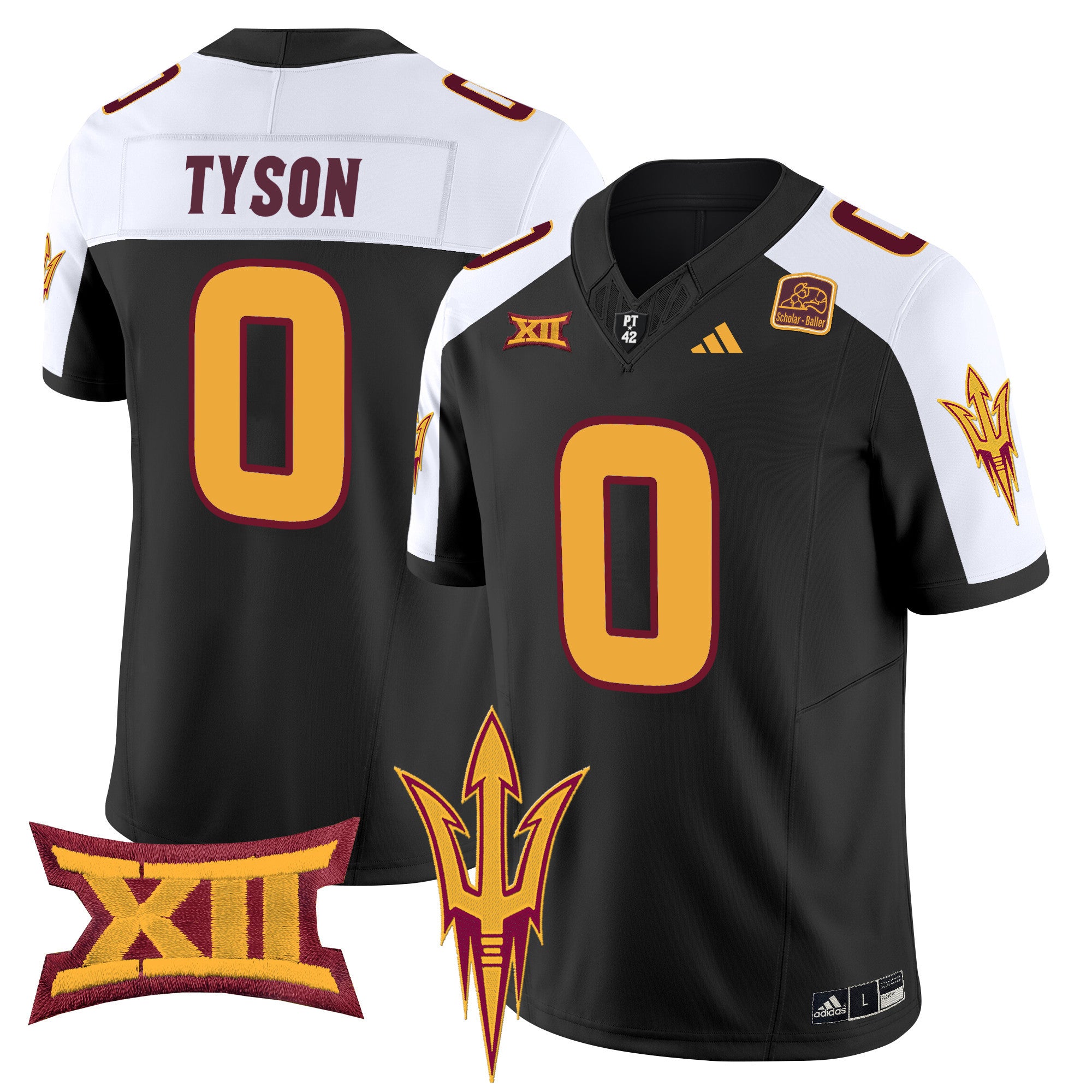 Men's Arizona State Sun Devils 2024 Vapor Limited Jersey - All Stitched - Black Alternate, Jordyn Tyson