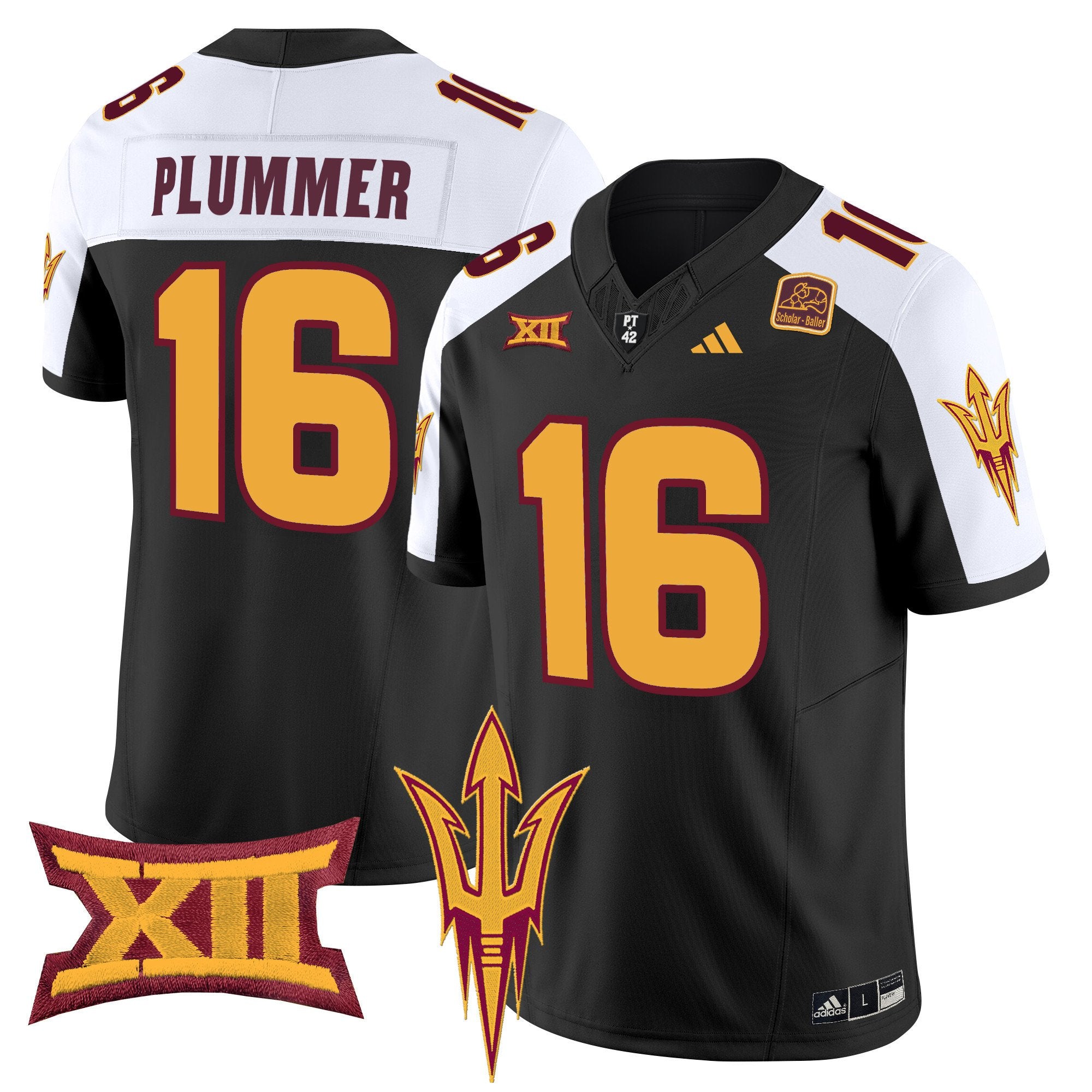 Men's Arizona State Sun Devils 2024 Vapor Limited Jersey - All Stitched - Black Alternate, Jake Plummer