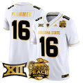 Men's Arizona State Sun Devils 2025 Peach Bowl Gold Vapor Limited Jersey V2 - All Stitched - White Gold, Jake Plummer
