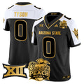 Men's Arizona State Sun Devils 2025 Peach Bowl Gold Vapor Limited Jersey V2 - All Stitched - Alternate, Jordyn Tyson