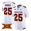 Men's Arizona State Sun Devils 2025 Vapor Limited Jersey - All Stitched - White, DeCarlos Brooks