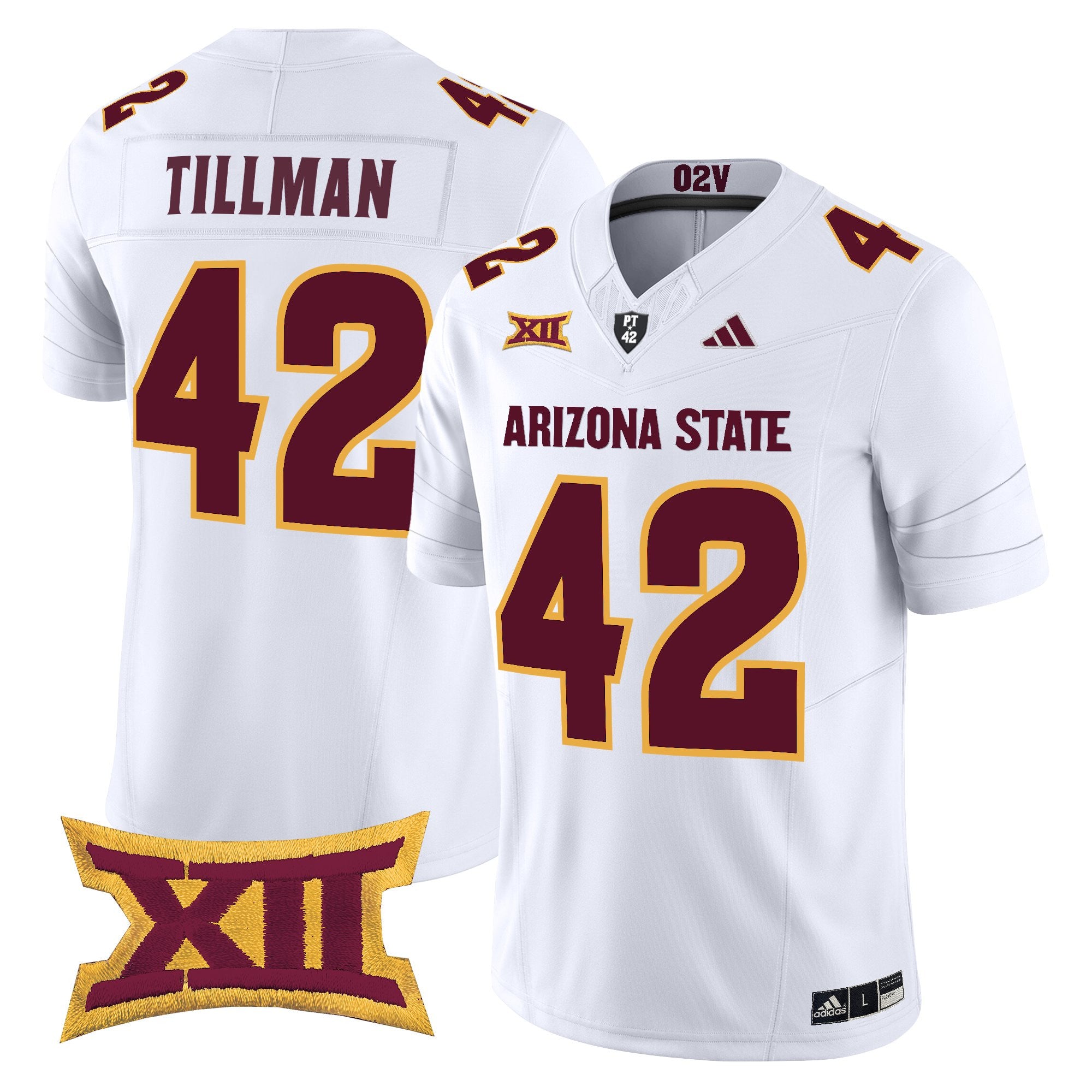 Men's Arizona State Sun Devils 2025 Vapor Limited Jersey - All Stitched - White, Pat Tillman