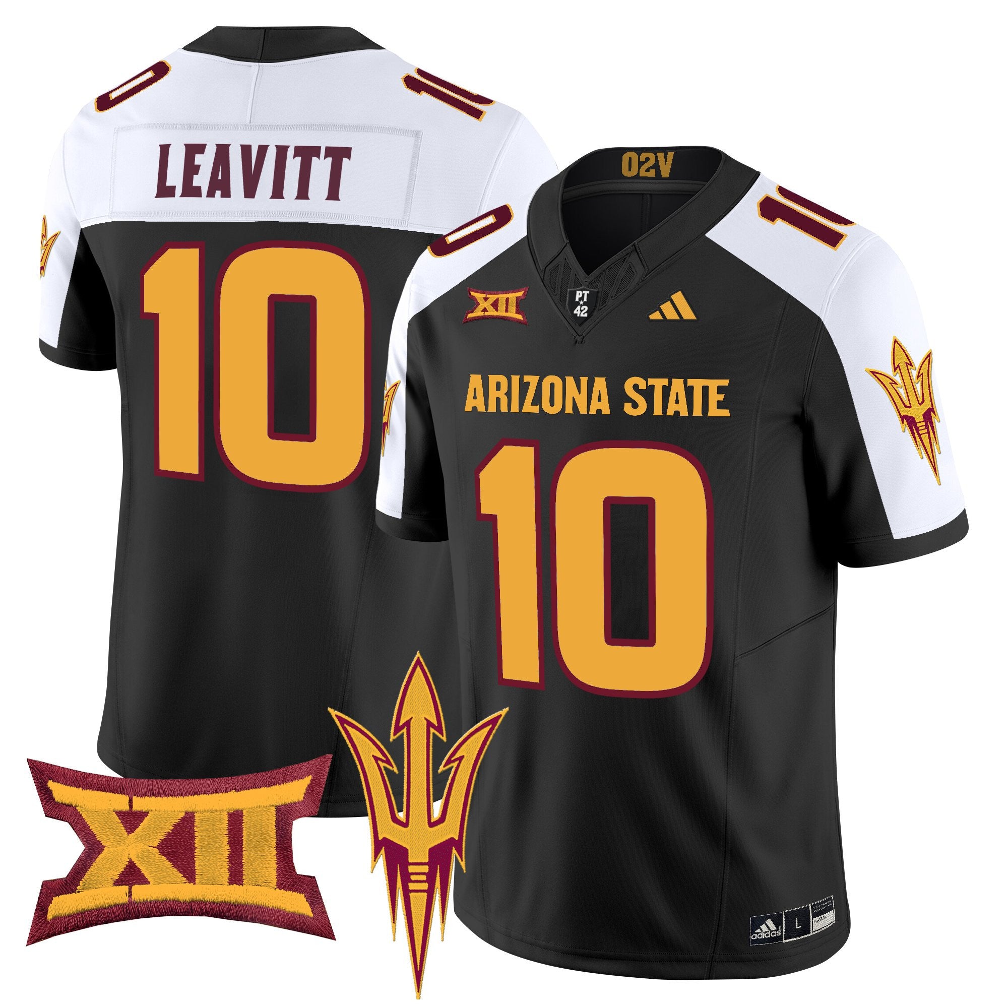 Men's Arizona State Sun Devils 2025 Vapor Limited Jersey - All Stitched - Black Alternate, Sam Leavitt