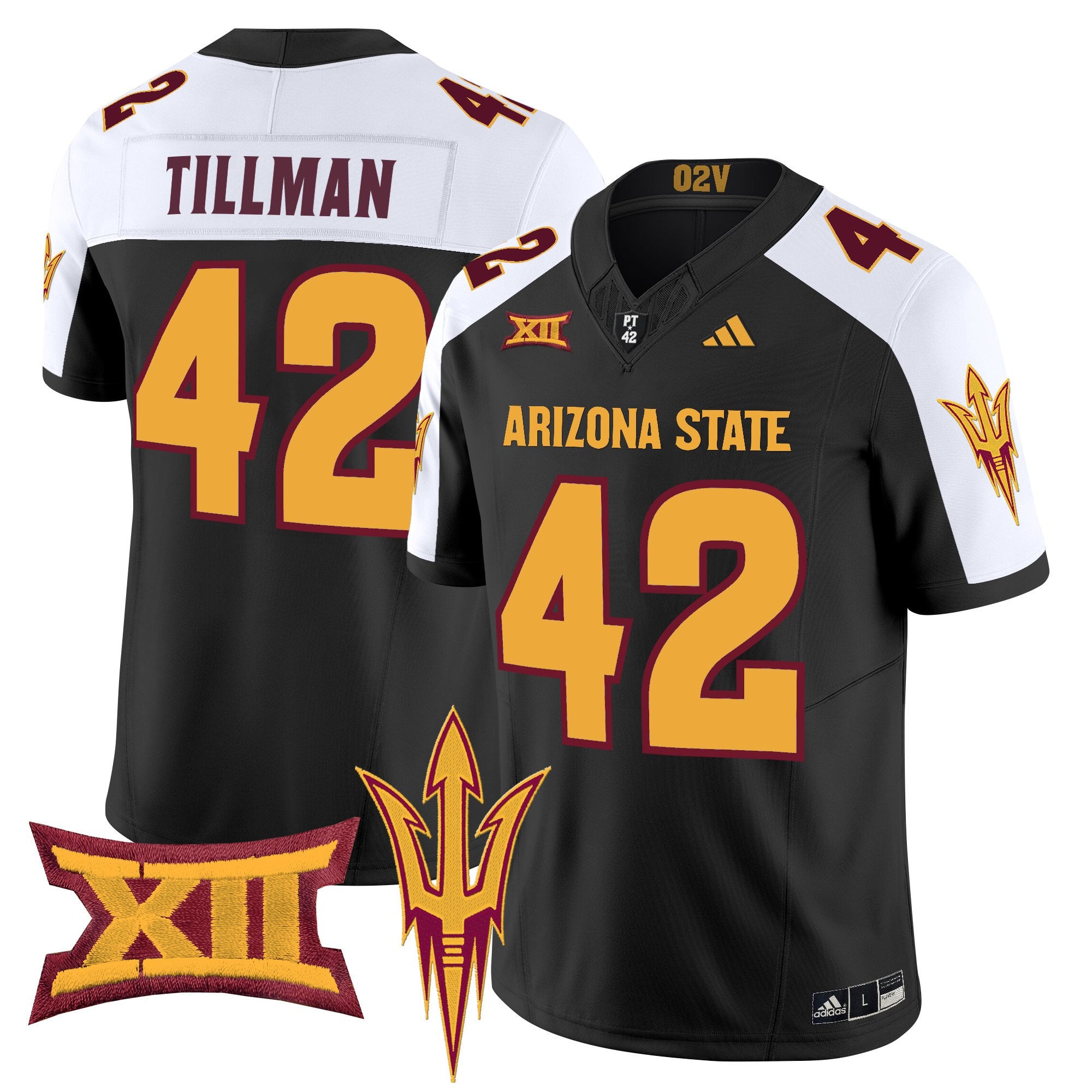 Men's Arizona State Sun Devils 2025 Vapor Limited Jersey - All Stitched - Black Alternate, Pat Tillman