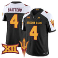 Men's Arizona State Sun Devils 2025 Vapor Limited Jersey - All Stitched - Black Alternate, Cam Skattebo