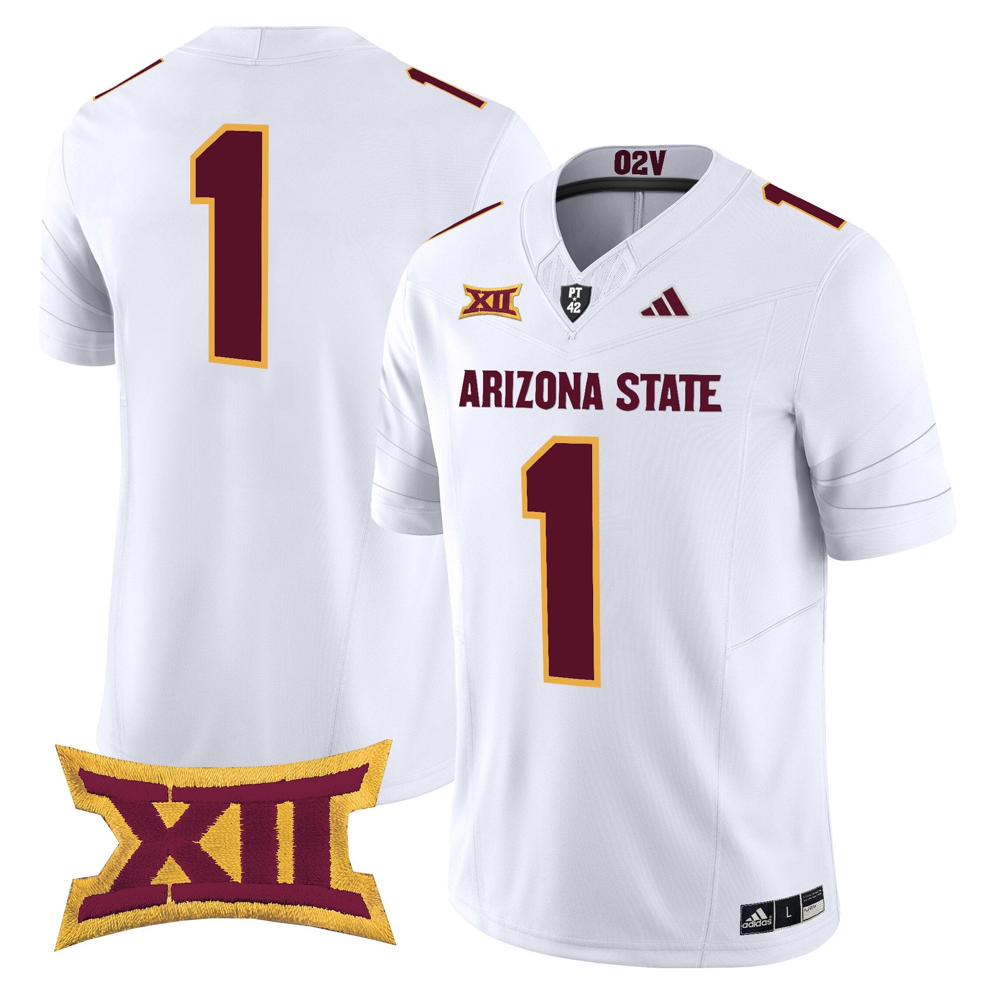 Men's Arizona State Sun Devils 2025 Vapor Limited Jersey - All Stitched - White, #1 Team