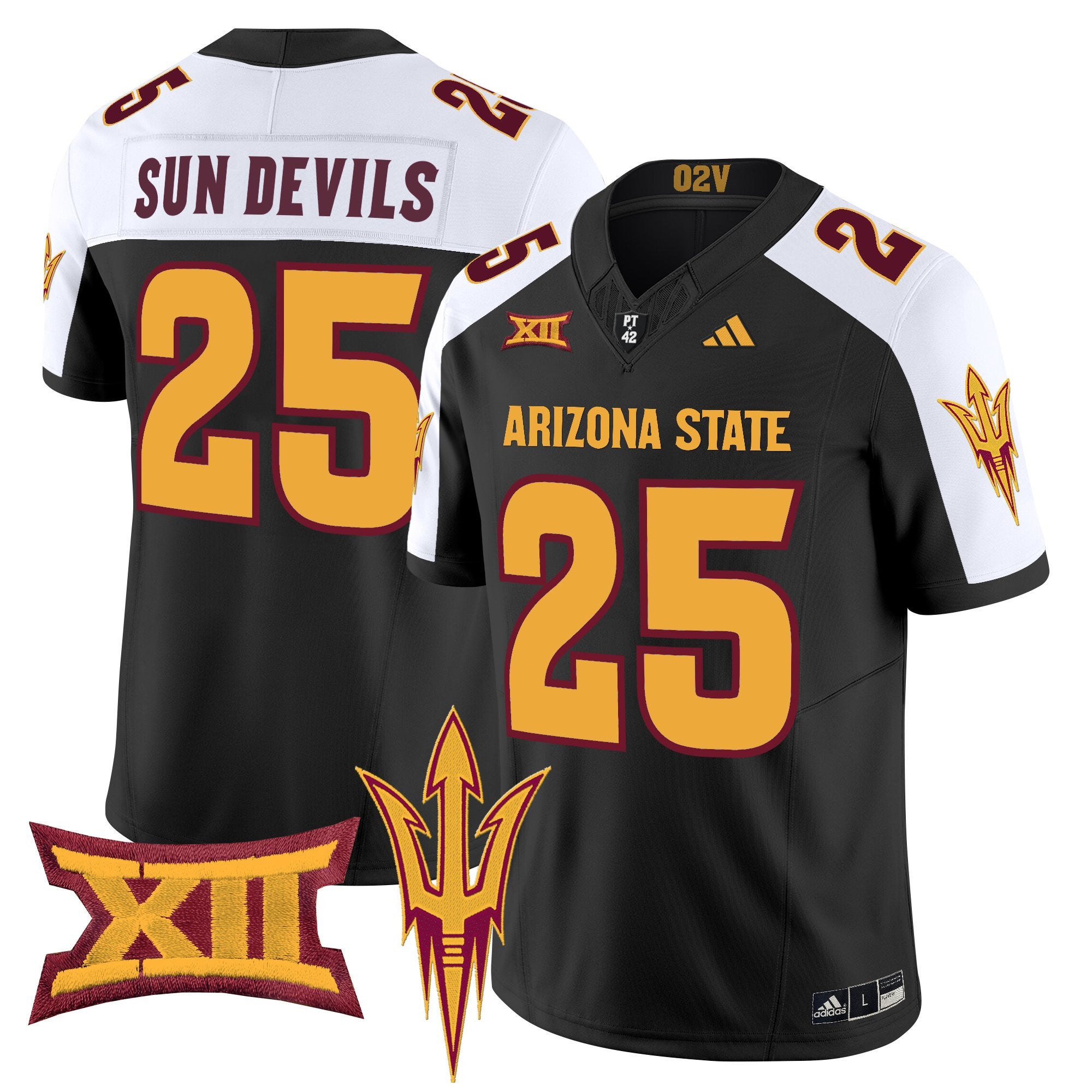 Men's Arizona State Sun Devils 2025 Vapor Limited Jersey - All Stitched - Black Alternate, Sun Devils