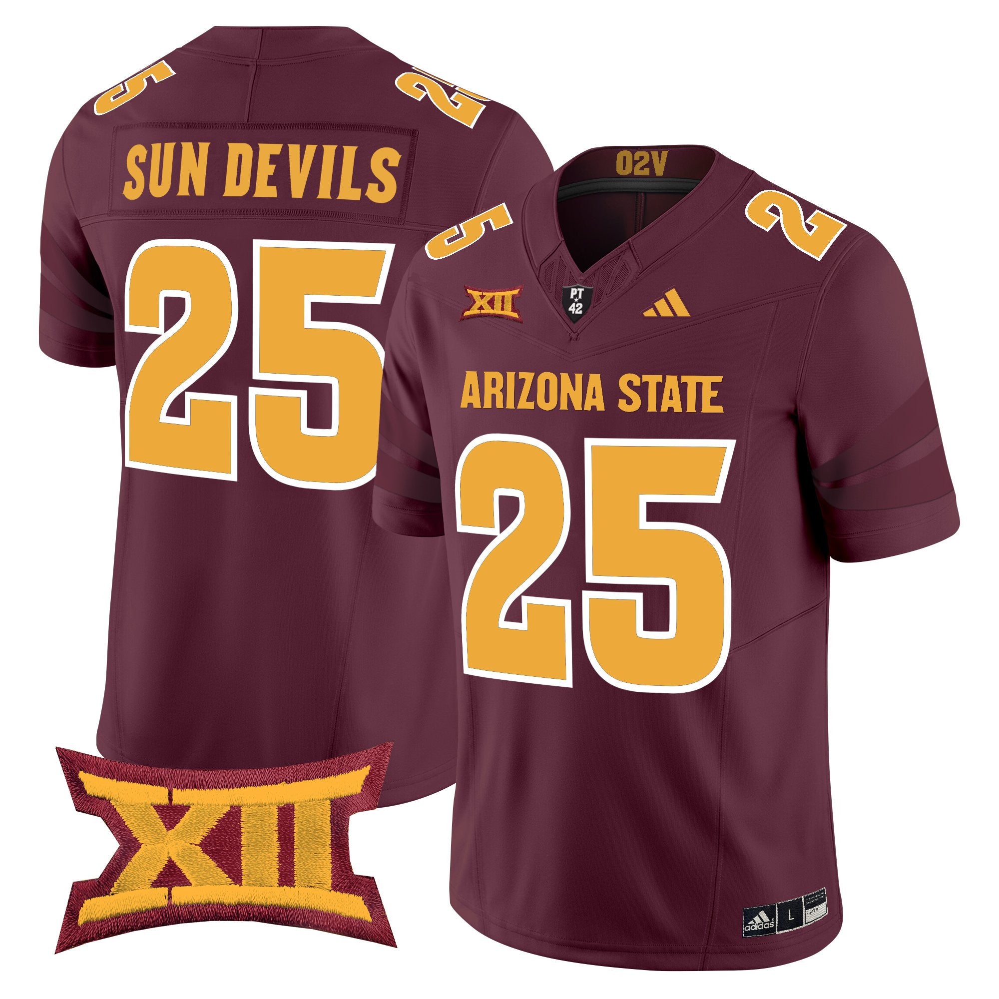 Men's Arizona State Sun Devils 2025 Vapor Limited Jersey - All Stitched - Maroon, Sun Devils