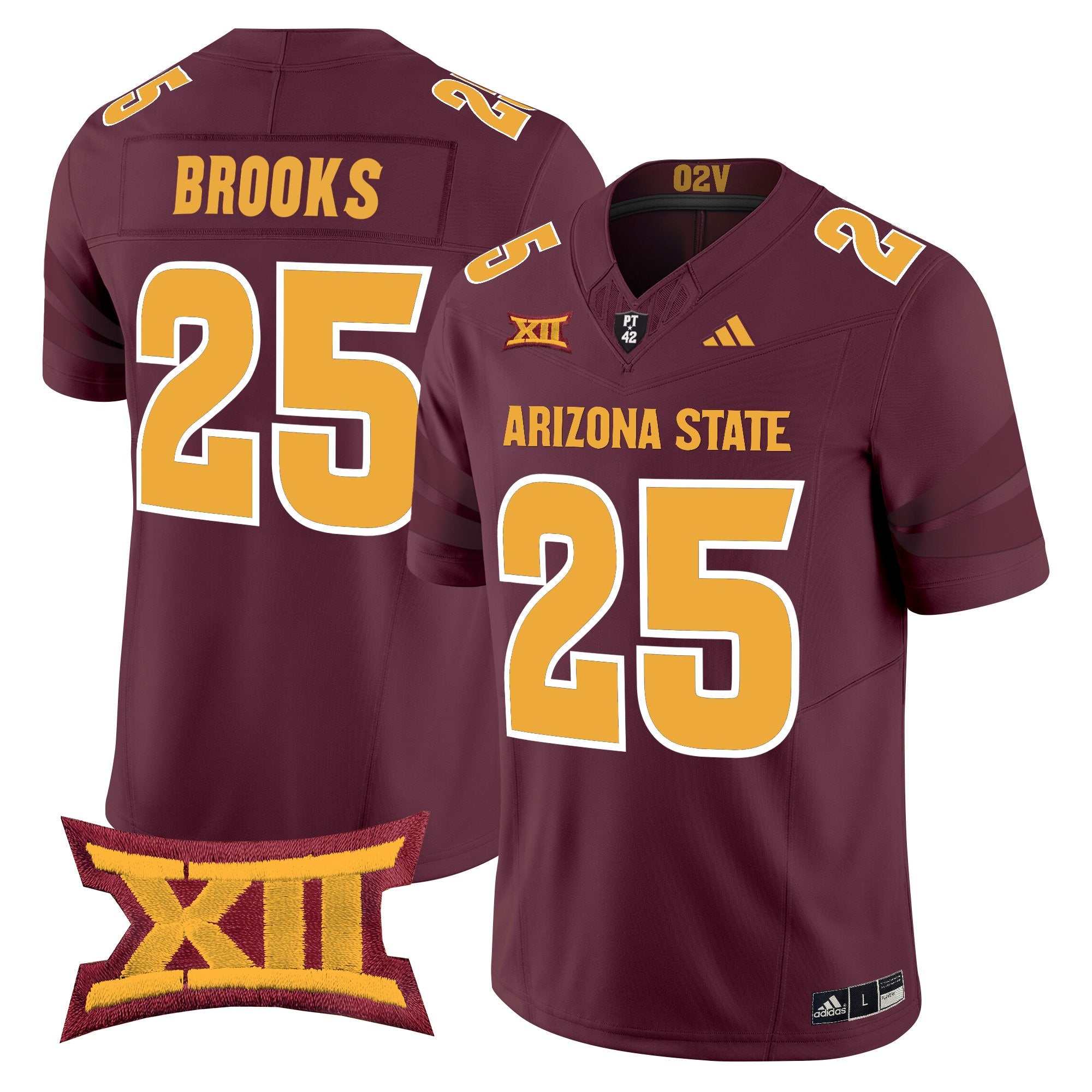 Men's Arizona State Sun Devils 2025 Vapor Limited Jersey - All Stitched - Maroon, DeCarlos Brooks