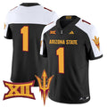 Men's Arizona State Sun Devils 2025 Vapor Limited Jersey - All Stitched - Black Alternate, #1 Team