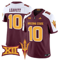 Men's Arizona State Sun Devils 2025 Vapor Limited Jersey - All Stitched - Maroon Alternate, Sam Leavitt