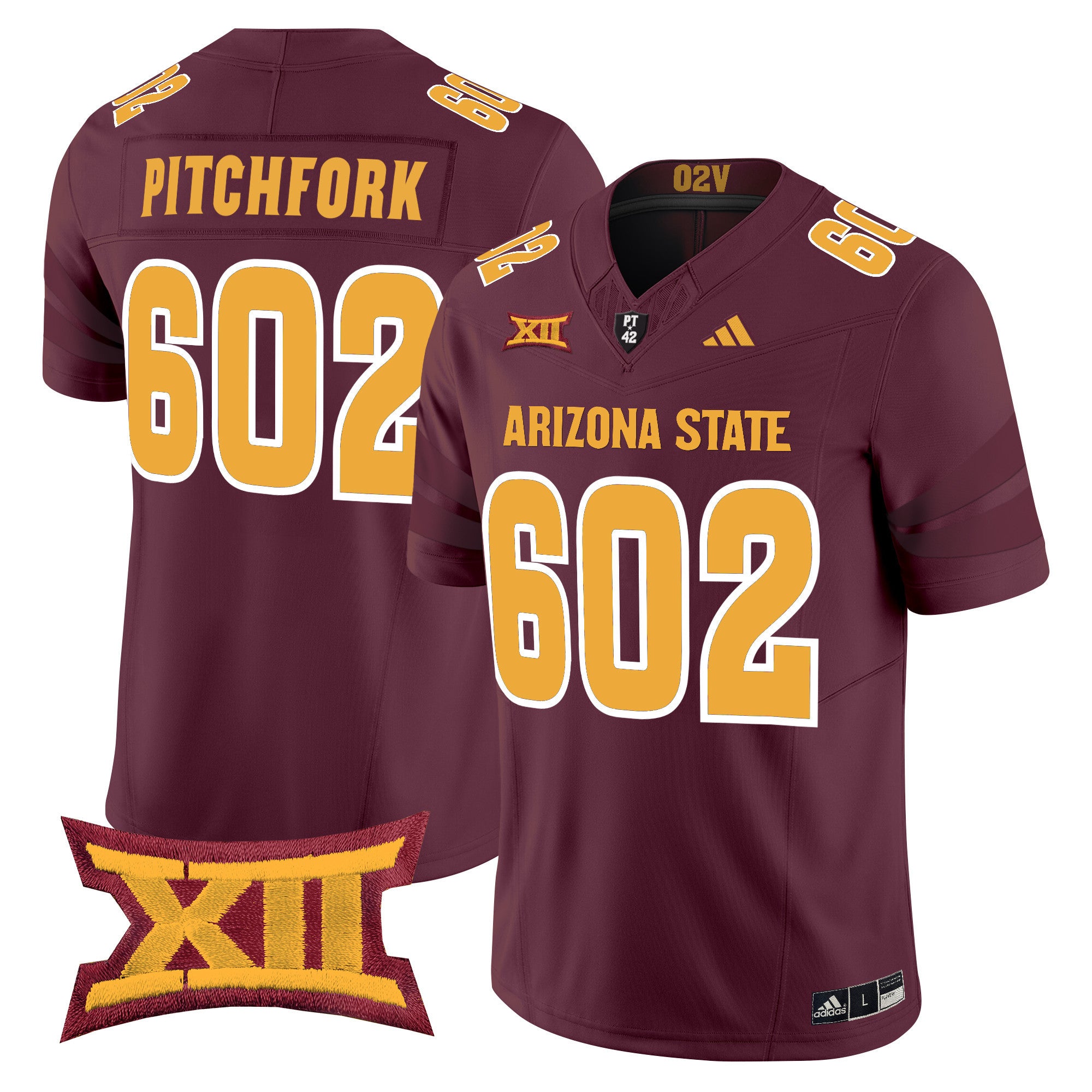 Men's Arizona State Sun Devils 2025 Vapor Limited Jersey - All Stitched - Maroon, Pitchfork 602