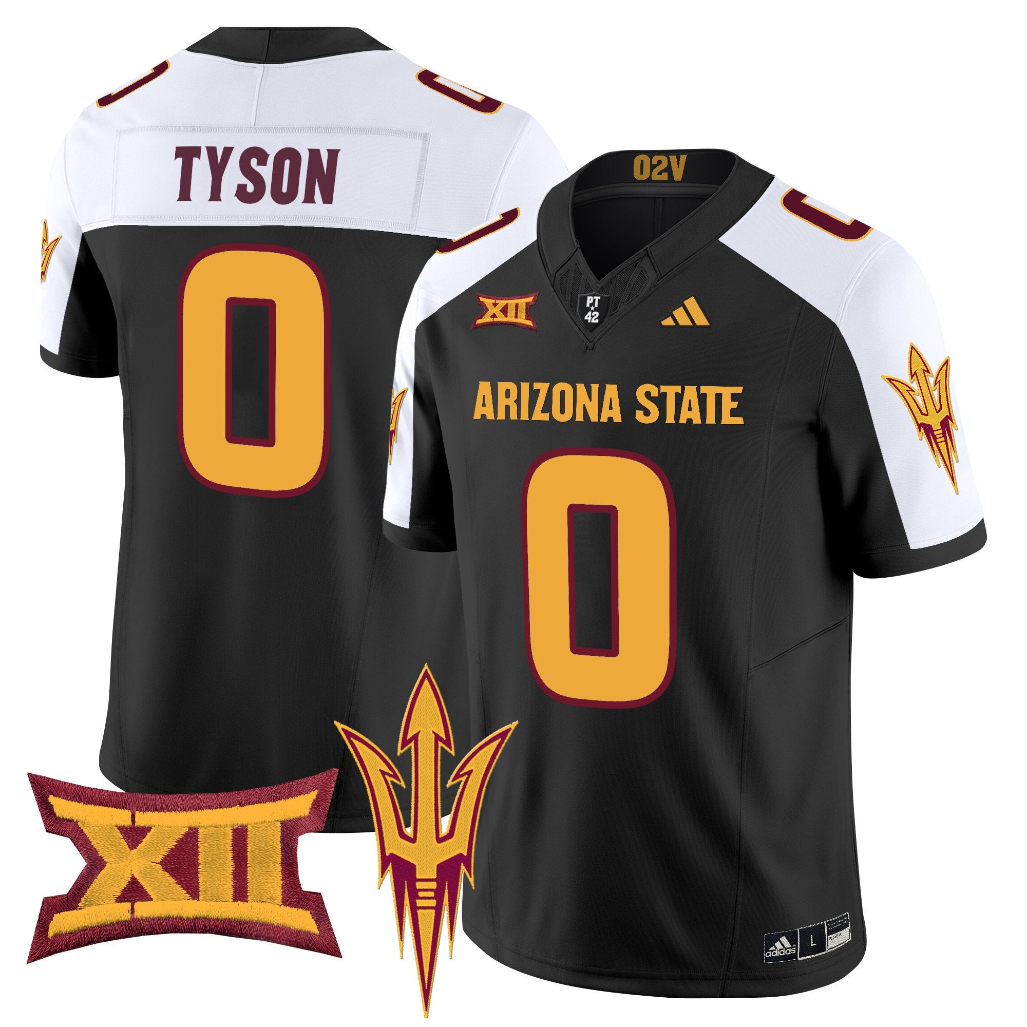 Men's Arizona State Sun Devils 2025 Vapor Limited Jersey - All Stitched - Black Alternate, Jordyn Tyson