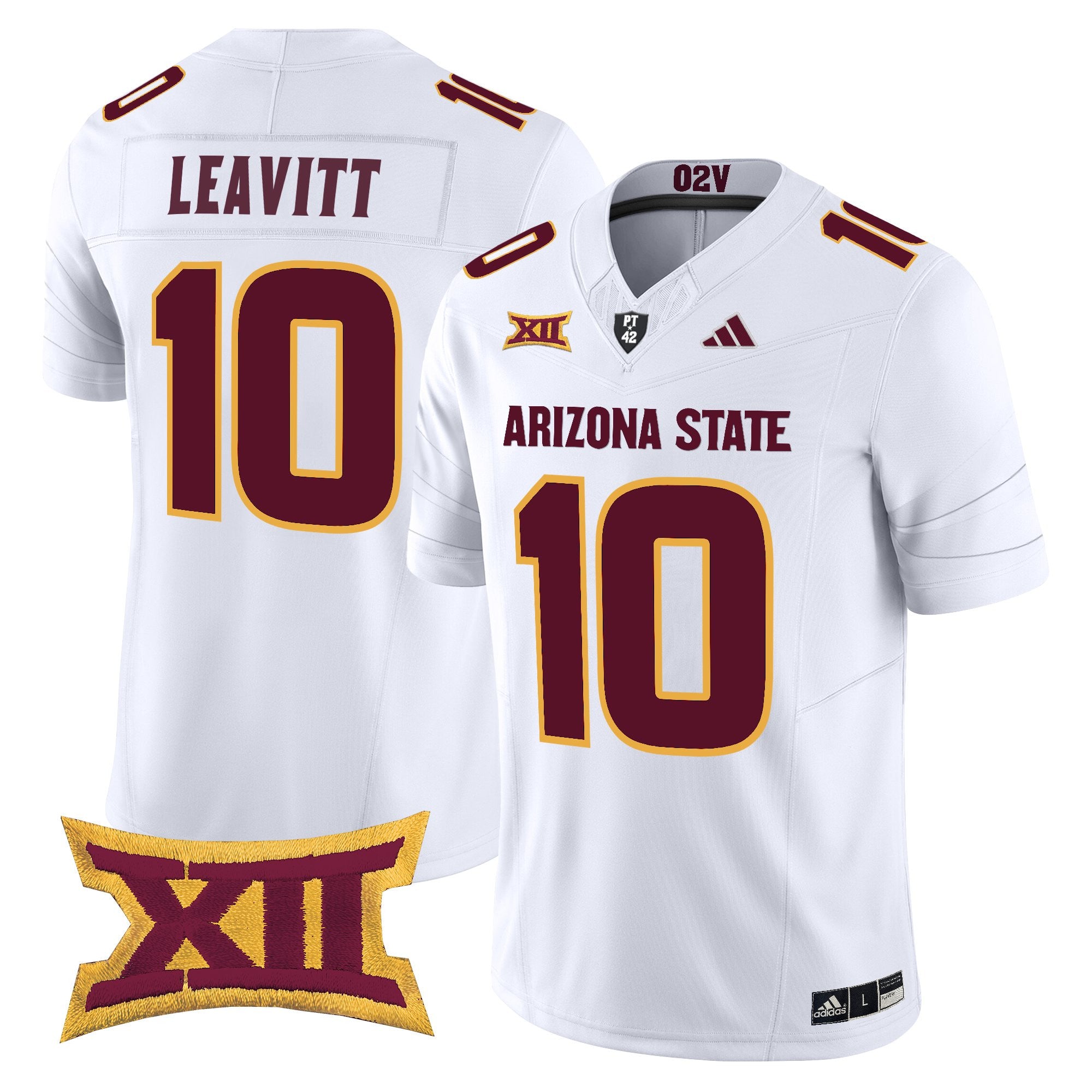 Men's Arizona State Sun Devils 2025 Vapor Limited Jersey - All Stitched - White, Sam Leavitt