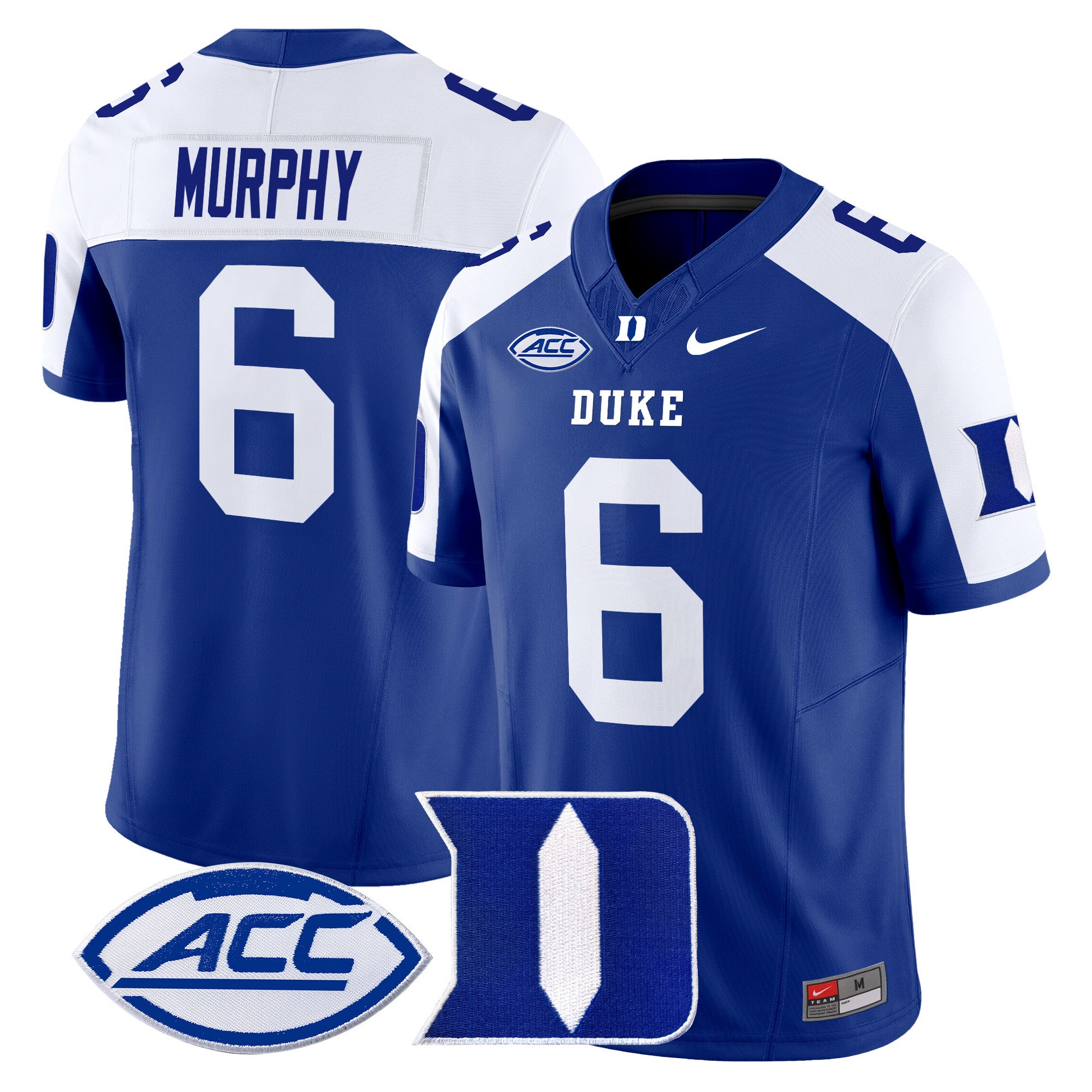 Men's Duke Blue Devils 2024 Vapor Limited Jersey - All Stitched - Royal Alternate, Maalik Murphy