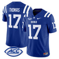 Men's Duke Blue Devils 2024 Vapor Limited Jersey - All Stitched - Royal, Star Thomas