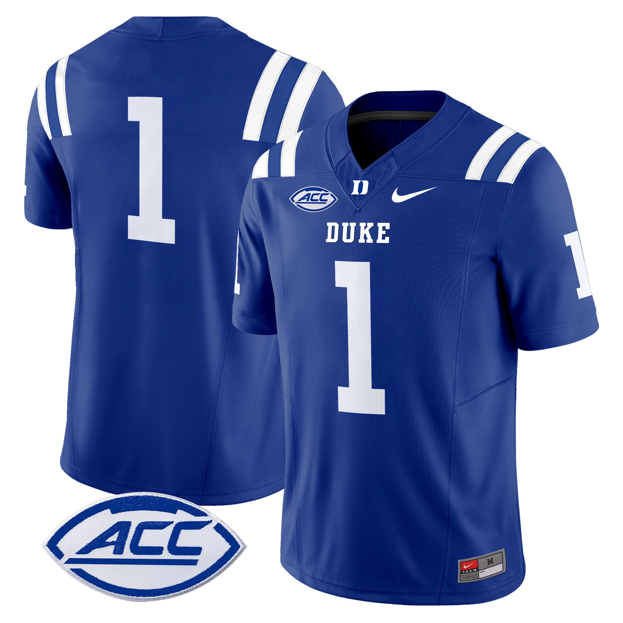 Men's Duke Blue Devils 2024 Vapor Limited Jersey - All Stitched - Royal, #1 Team
