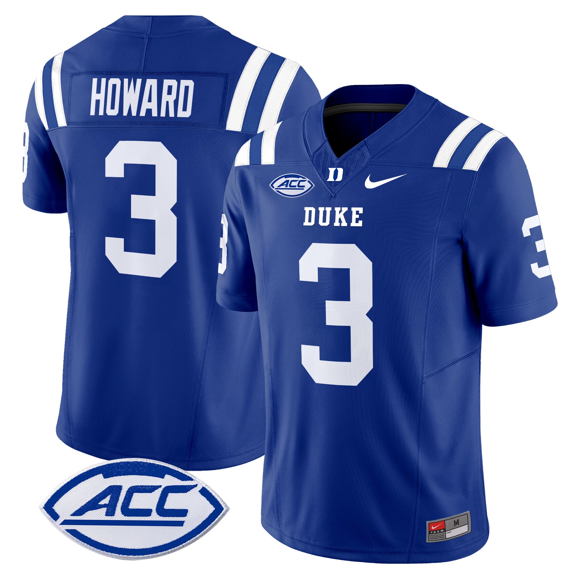 Men's Duke Blue Devils 2024 Vapor Limited Jersey - All Stitched - Royal, Alex Howard